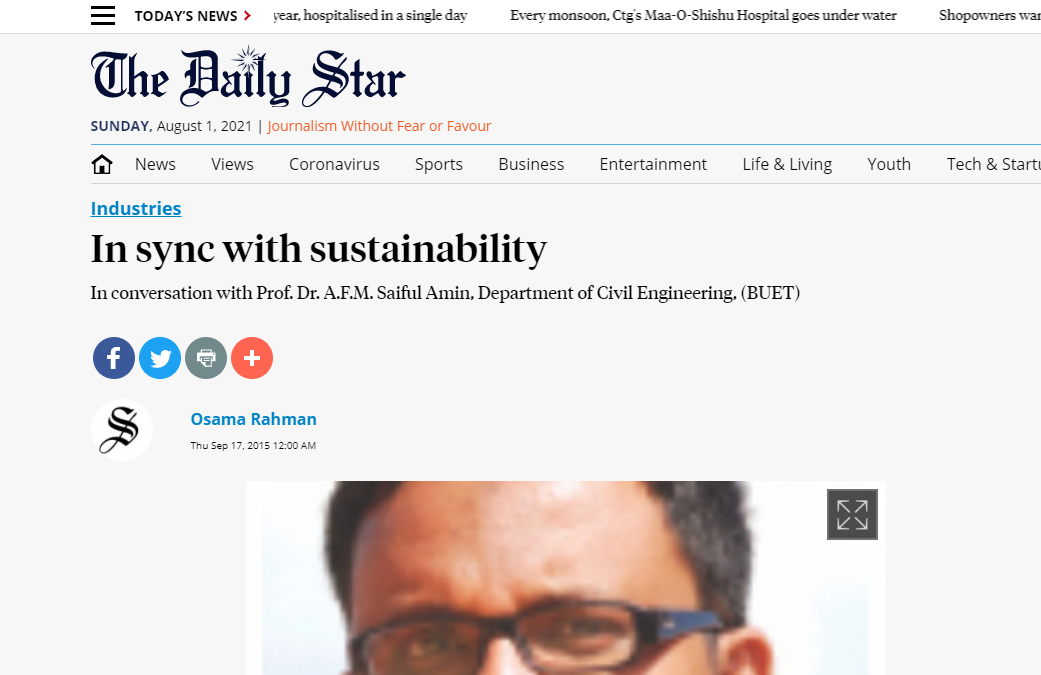 In sync with sustainability