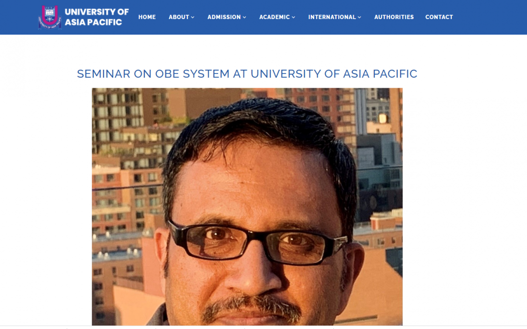 Seminar on OBE System at University of Asia Pacific